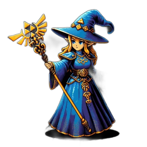 staff, jewelry, sword, dress, fantasy art, pixel art, concept art, 3d render transparent PNG cut-out