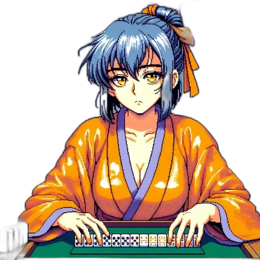 staff, jewelry, weapon, anime, pixel art, vaporwave, cartoon, blue transparent PNG cut-out