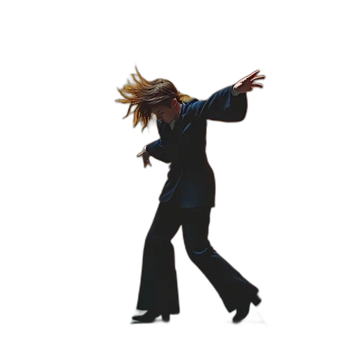 staff, jacket, hair, concept art transparent PNG cut-out
