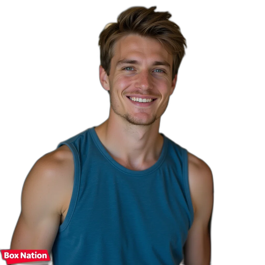 staff, face, hair, young, man, short, wearing, sleeveless transparent PNG cut-out
