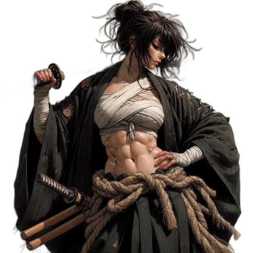 staff, sword, weapon, comic book art, concept art, fantasy art, cyberpunk, dark transparent PNG cut-out