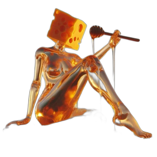 robot, mask, staff, umbrella, concept art, fantasy art, 3d render, photorealistic transparent PNG cut-out