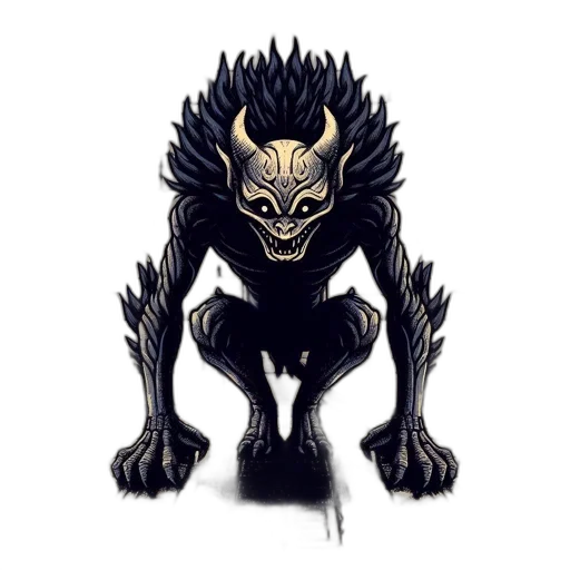 creature, mask, animal, dragon, concept art, fantasy art, pixel art, comic book art transparent PNG cut-out