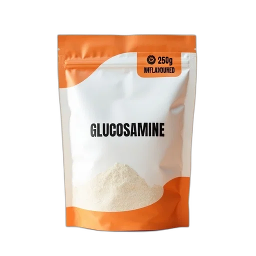 food, white, orange, bag, word, glucosamine, black, letters transparent PNG cut-out
