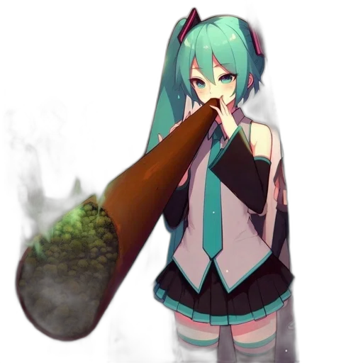 weapon, bottle, food, staff, anime, vaporwave, pixel art, concept art transparent PNG cut-out