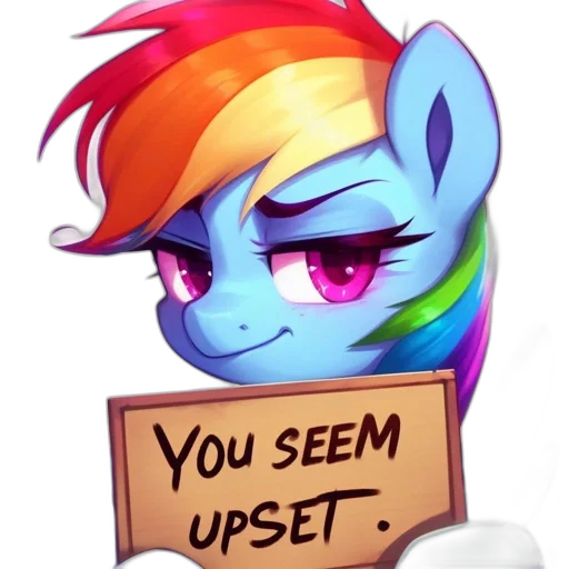 staff, pixel art, rainbow, dash, vibrant, blue, pegasus, little transparent PNG cut-out