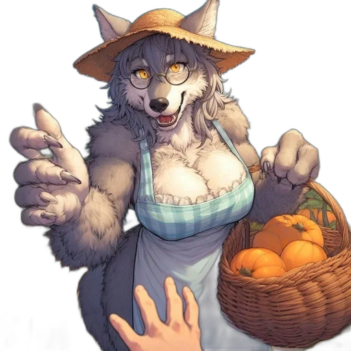 hat, food, creature, animal, watercolor, concept art, fantasy art, anime transparent PNG cut-out