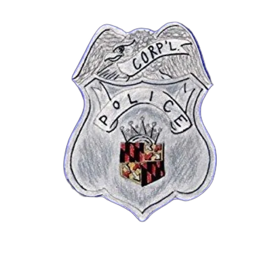 staff, crown, jacket, police, badge, word, prominently, displayed transparent PNG cut-out
