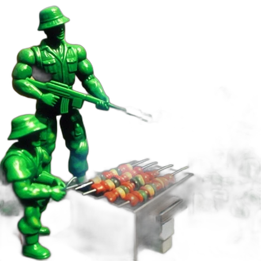 food, weapon, robot, concept art, 3d render, pixel art, photorealistic, fire transparent PNG cut-out