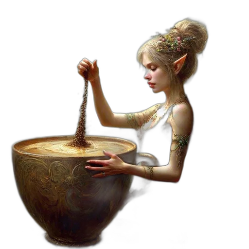 jewelry, crown, staff, fantasy art, concept art, oil painting, photorealistic, underwater transparent PNG cut-out