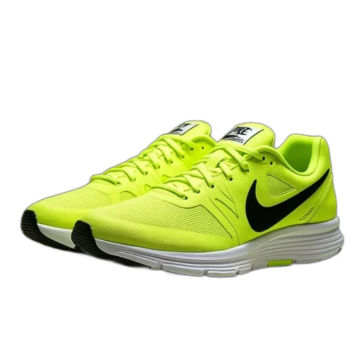 shoes, 3d render, neon, green transparent PNG cut-out