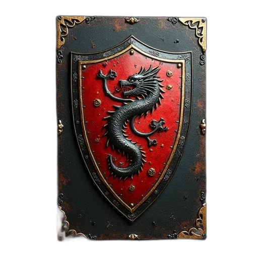 dragon, sword, crown, weapon, fantasy art, concept art, 3d render, photorealistic transparent PNG cut-out