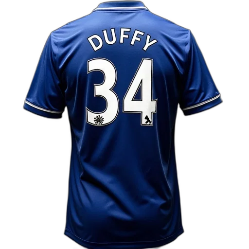 everton, home, shirt, 2011, duffy, printing transparent PNG cut-out