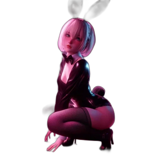 robot, dress, creature, animal, concept art, 3d render, anime, cartoon transparent PNG cut-out