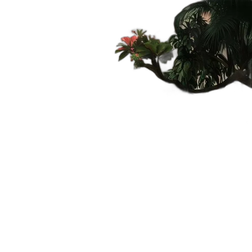 dragon, creature, animal, flower, concept art, 3d render, photorealistic, fantasy art transparent PNG cut-out