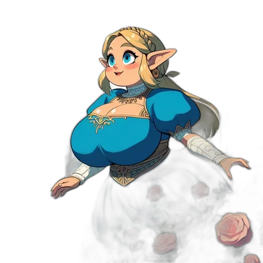 dress, staff, dragon, concept art, fantasy art, pixel art, 3d render, blue transparent PNG cut-out