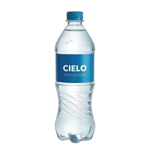 bottle, food, robot, weapon, 3d render, vaporwave, photorealistic, clear transparent PNG cut-out