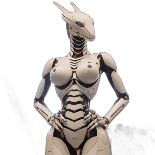 robot, dragon, creature, dress, concept art, 3d render, fantasy art, cyberpunk transparent PNG cut-out