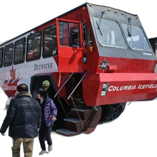 car, 3d render, photorealistic, red, white, bus, word, brewster transparent PNG cut-out