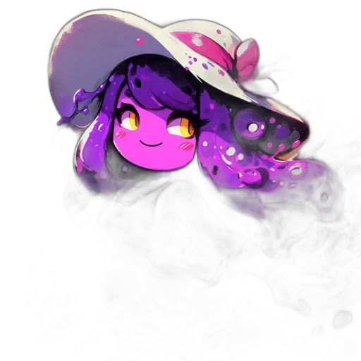 hat, mask, creature, weapon, concept art, fantasy art, pixel art, watercolor transparent PNG cut-out