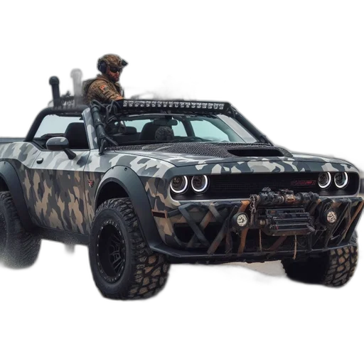 car, weapon, robot, animal, concept art, 3d render, cyberpunk, photorealistic transparent PNG cut-out