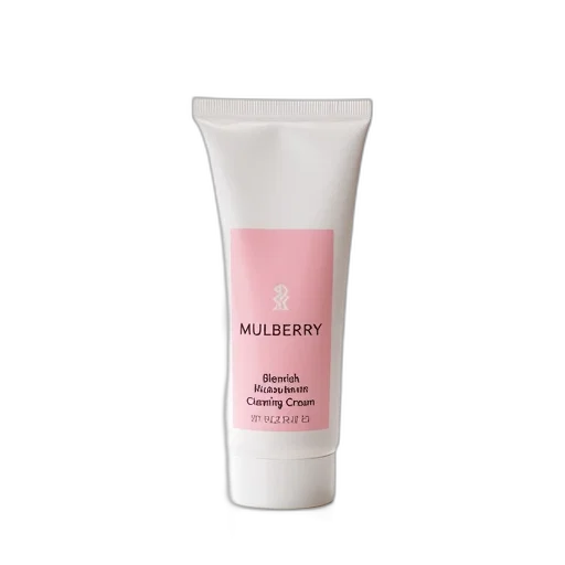 tube, mulberry, blemish, clearing, cream, pink, label, white transparent PNG cut-out