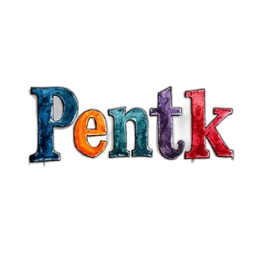 3d render, pixel art, cartoon, watercolor, few, different, letters, painted transparent PNG cut-out