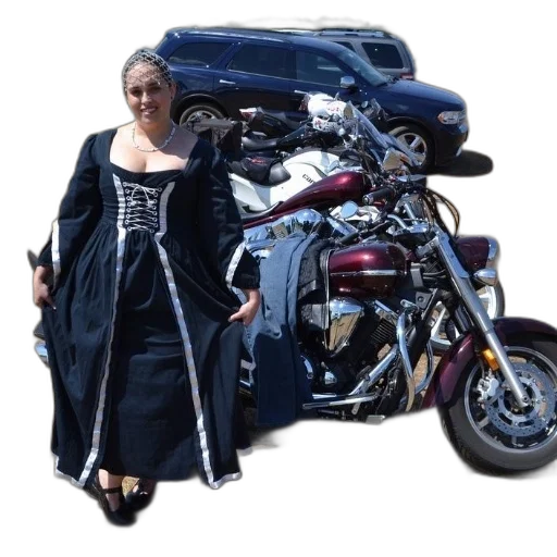 jacket, dress, photorealistic, dark, woman, black, stands, next transparent PNG cut-out