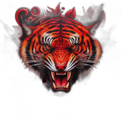 dragon, animal, fantasy art, photorealistic, 3d render, concept art, red, elaborate transparent PNG cut-out
