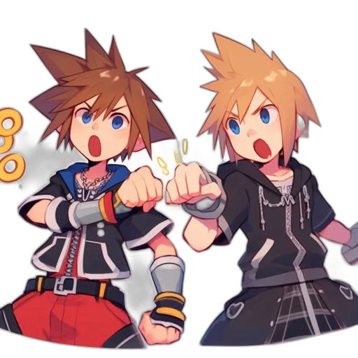 weapon, pixel art, concept art, anime, cartoon, dark, two, animated transparent PNG cut-out
