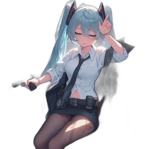 weapon, staff, robot, sword, anime, pixel art, concept art, cyberpunk transparent PNG cut-out