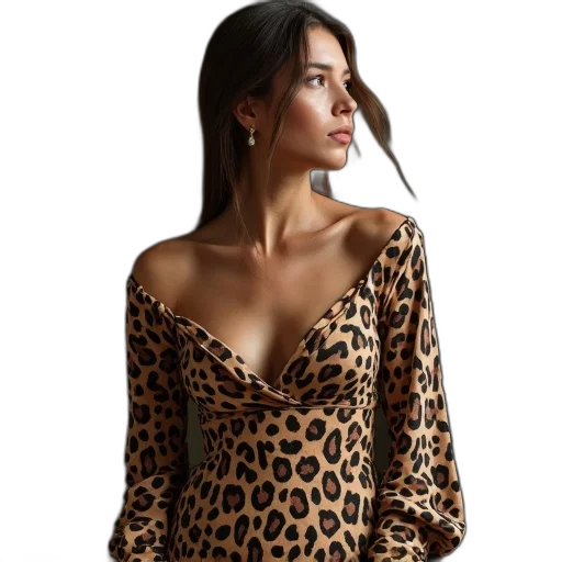 dress, jacket, jewelry, women transparent PNG cut-out