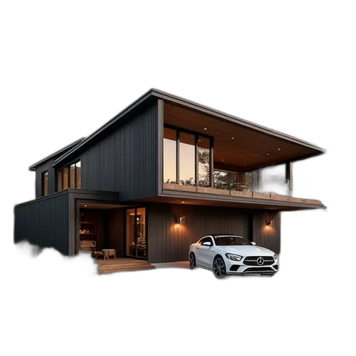 car, building, 3d render, photorealistic, concept art, pixel art, earth tones, monochrome transparent PNG cut-out