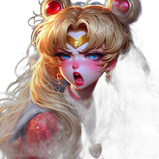 crown, face, mask, fantasy art, concept art, photorealistic, anime, outer space transparent PNG cut-out