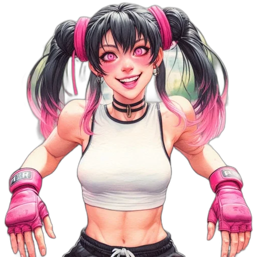 weapon, anime, concept art, cyberpunk, pixel art, neon, colorful, animated transparent PNG cut-out