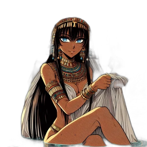 jewelry, fantasy art, concept art, pixel art, anime, golden, animated, egyptian transparent PNG cut-out