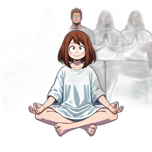 creature, staff, hair, dress, concept art, anime, cartoon, 3d render transparent PNG cut-out