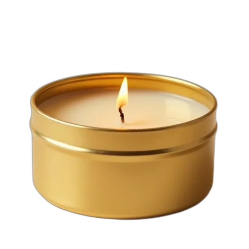 jewelry, 3d render, fire, golden, golden-colored, candle, lit, wick transparent PNG cut-out