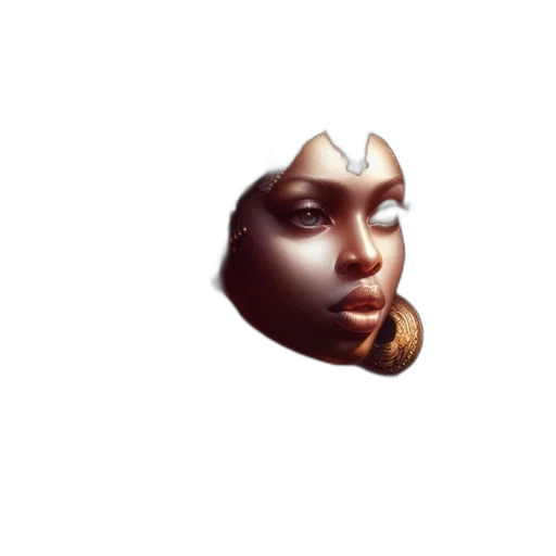 face, mask, crown, creature, 3d render, photorealistic, concept art, pixel art transparent PNG cut-out