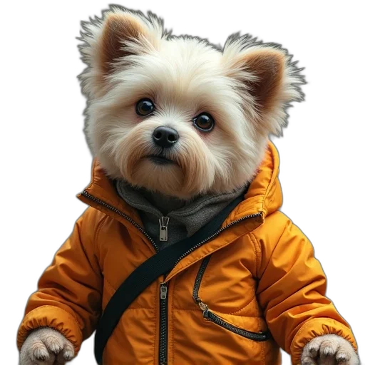 jacket, animal, staff, face transparent PNG cut-out