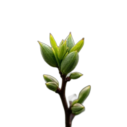tree, staff, flower, crown, 3d render, photorealistic, concept art, green transparent PNG cut-out