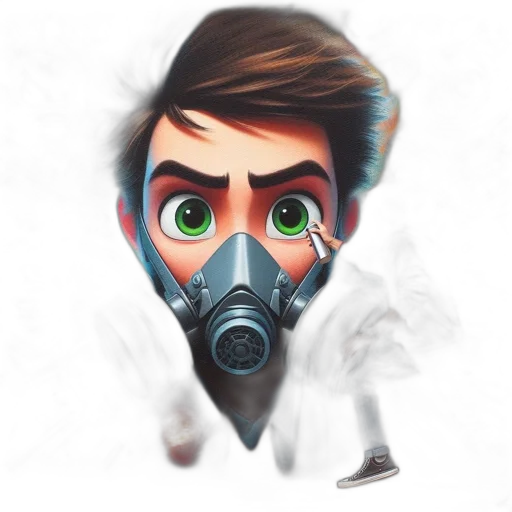 mask, face, concept art, watercolor, cartoon, pixel art, vivid, mural transparent PNG cut-out