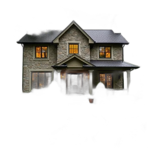 building, umbrella, 3d render, photorealistic, concept art, pixel art, rain, fog transparent PNG cut-out
