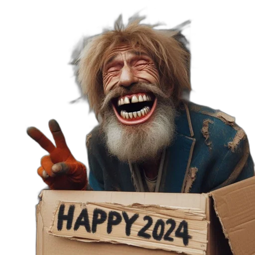 concept art, 3d render, ecstatic, bearded, man, wearing, worn, jacket transparent PNG cut-out