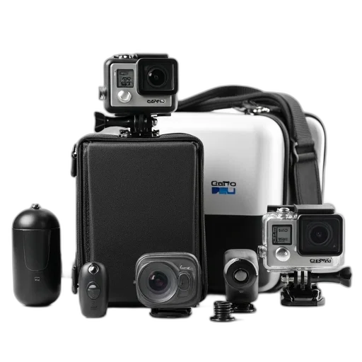 collection, modern, photography, equipment, displayed, including, black, white transparent PNG cut-out