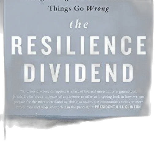 resilience, dividend, book, cover, blue, background, photo, damaged transparent PNG cut-out