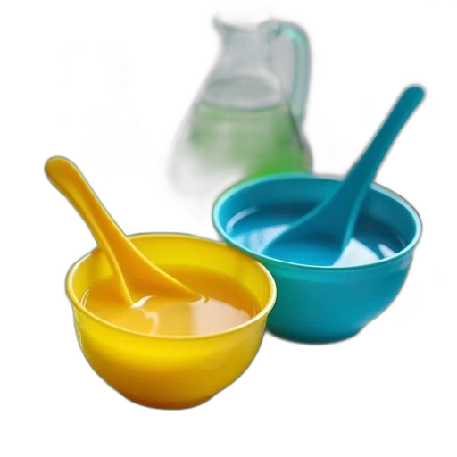 food, 3d render, pastel, colorful, blue, neon, set, three transparent PNG cut-out