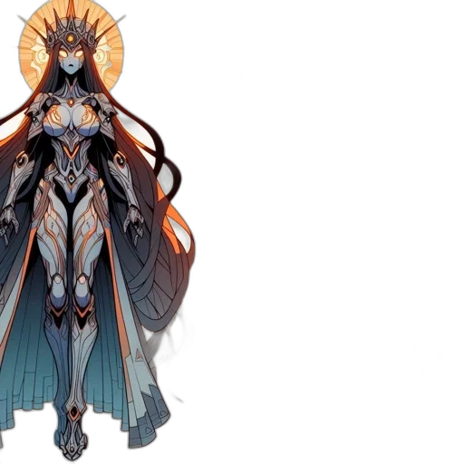 concept art, fantasy art, pixel art, anime, dark, blue, monochrome, regal transparent PNG cut-out