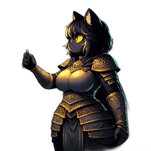 staff, dress, fantasy art, concept art, pixel art, 3d render, golden, dark transparent PNG cut-out