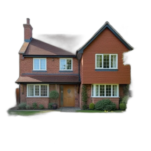 building, 3d render, photorealistic, concept art, bedroom, detached, house, rent transparent PNG cut-out